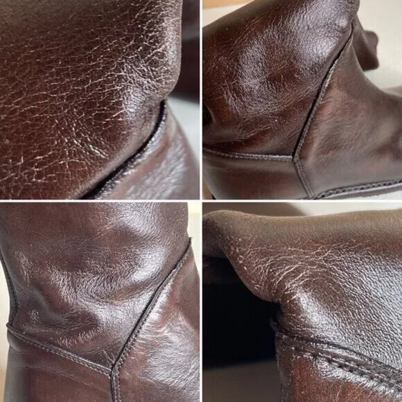 New BED STU Manchester Brown Leather Tall Riding Boots BedStu Size 6 - Picture 9 of 16